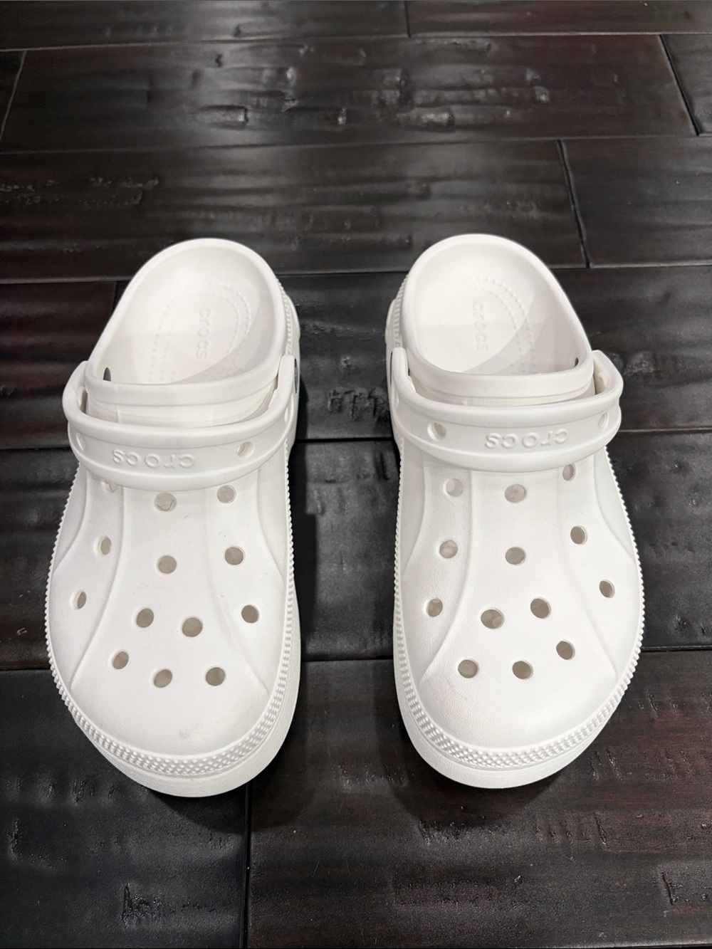 CROCS Platform Clog Sandals in White